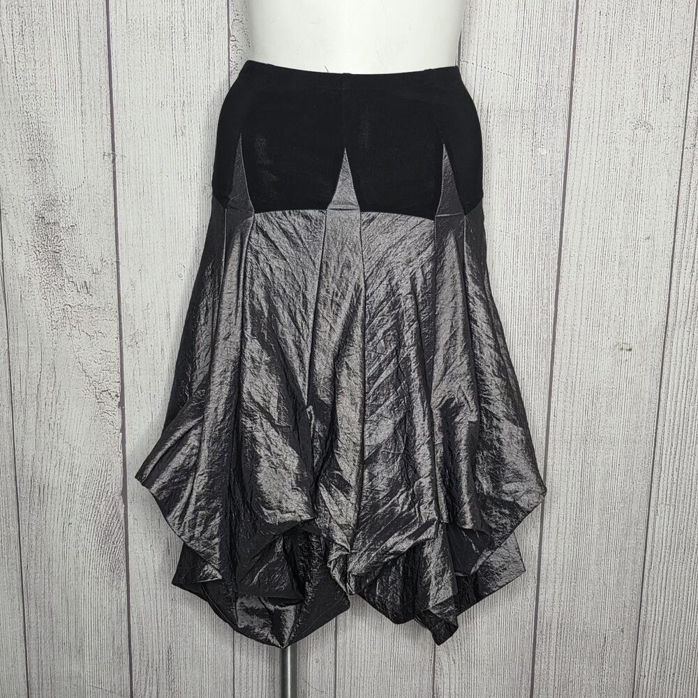 VTG Joseph Ribkoff Metallic Bubble Skirt Pickups Asymmetrical Whimsigoth, 12